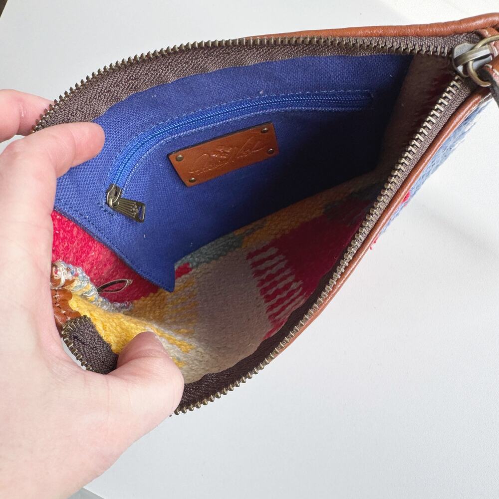 Patricia Nash Hand Loomed Multi Stripe Ballari Wristlet - Picture 3 of 7
